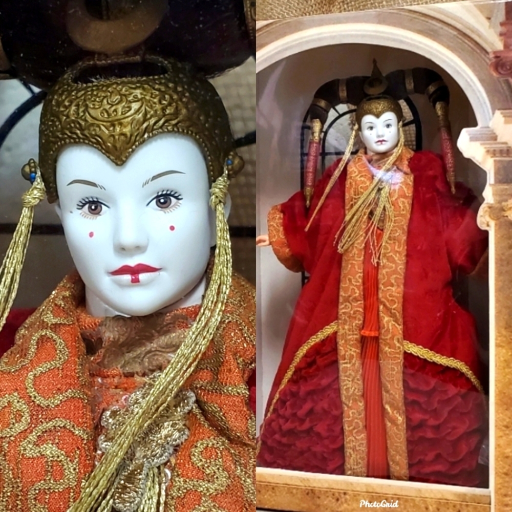 NIB Vintage Queen Amidala Red Senate Gown 1999 Portrait Edition Star Wars